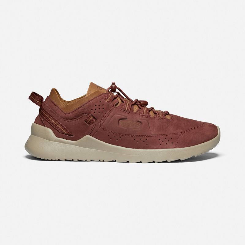 Keen Highland Sneakers Herren DE-30546 Cherry Mahogany/Plaza Taupe - Keen Herrenschuhe Braun